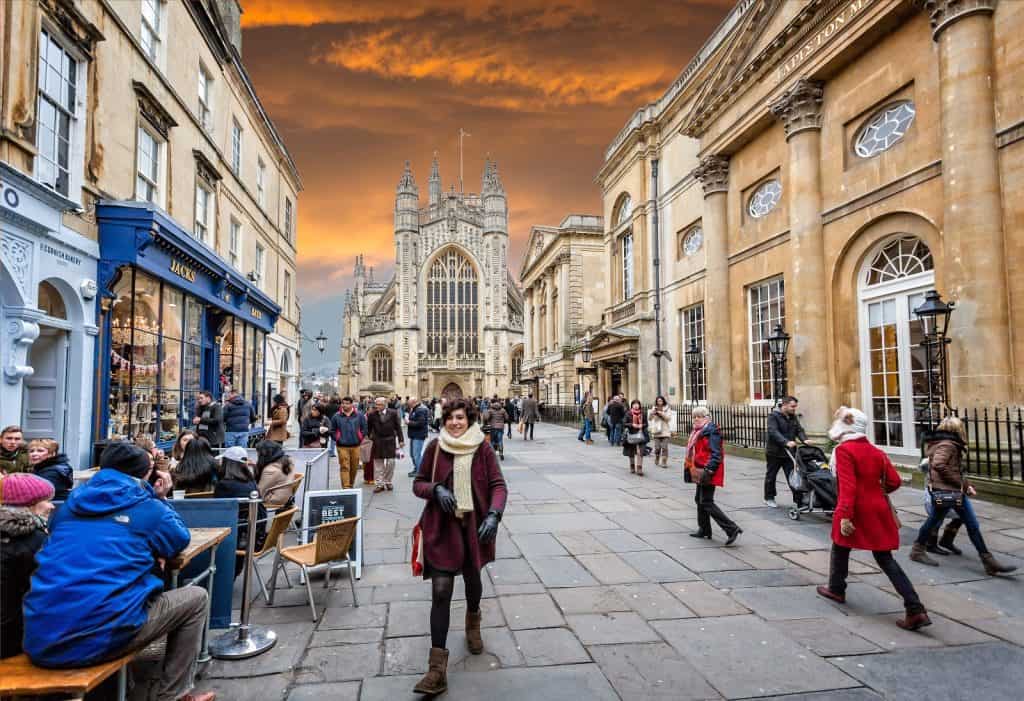 Abadía Bath, invierno