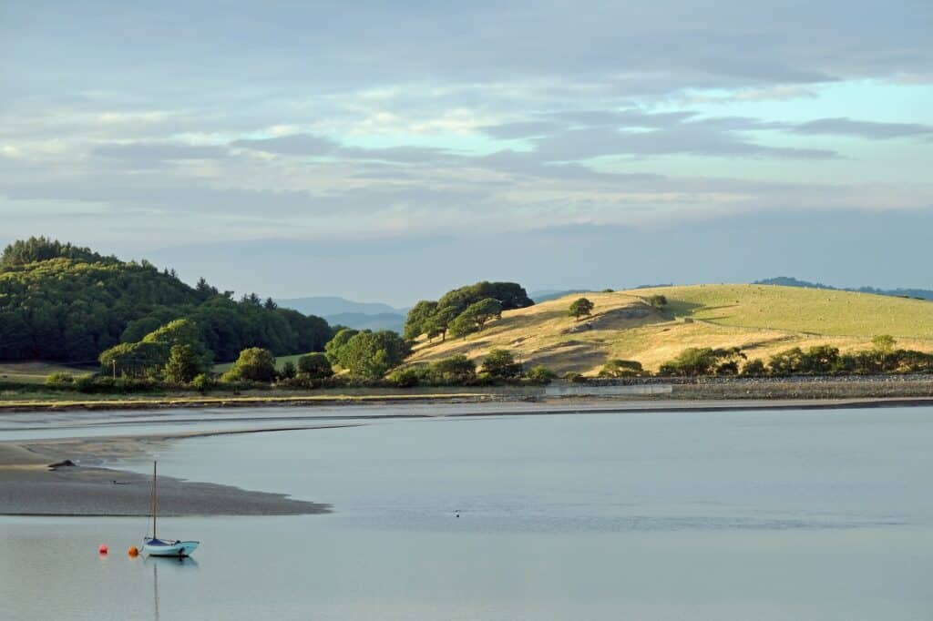 Bahía desde el canal de Ulverston