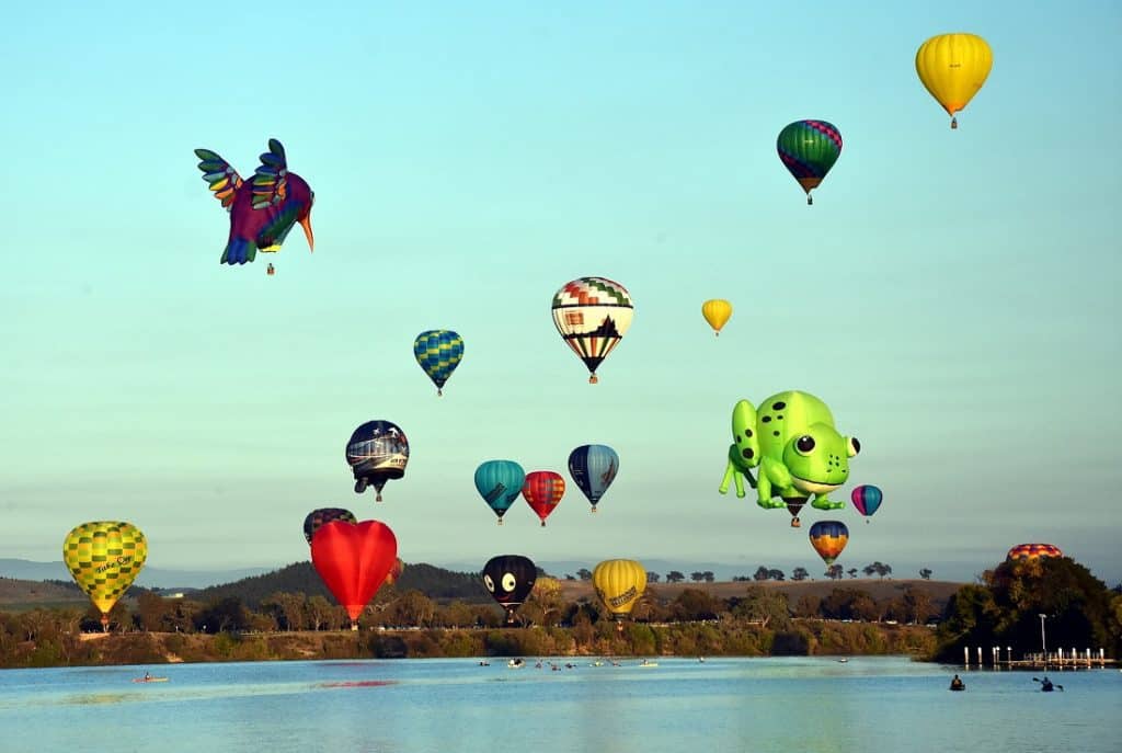 Black Mountain globos Balloon Spectacular Festival