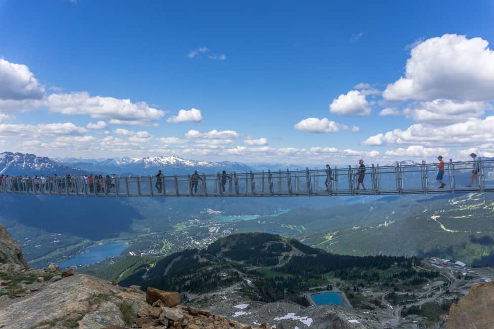 Cloudraker Skybridge Whistler, Puente colgante de Mountain Peak
