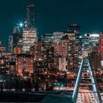 Edmonton en la noche