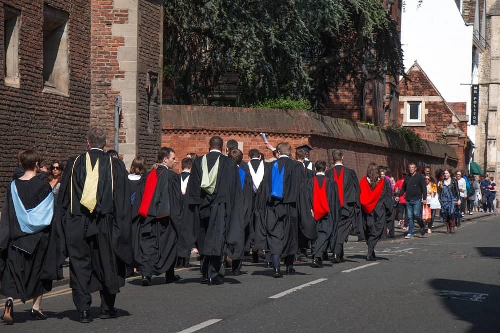 Estudiantes de la Universidad de Cambridge