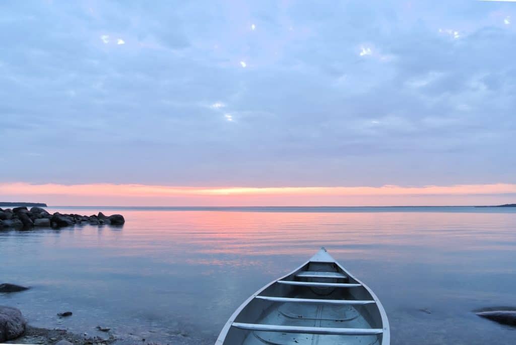 La isla Helca, a 150 km de Winnipeg