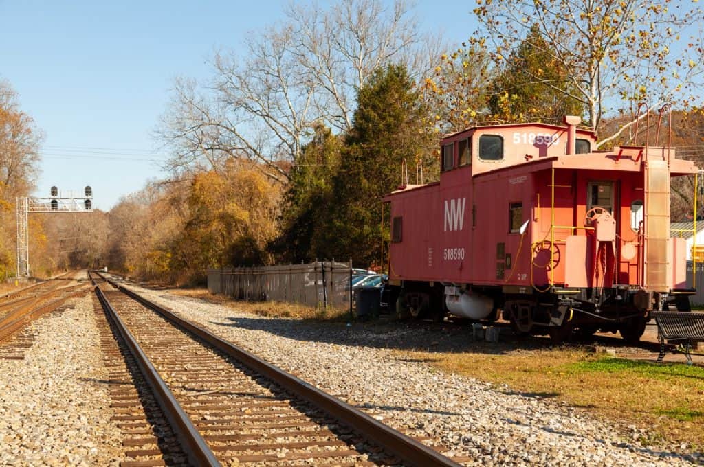 Historic Red Railroad Car