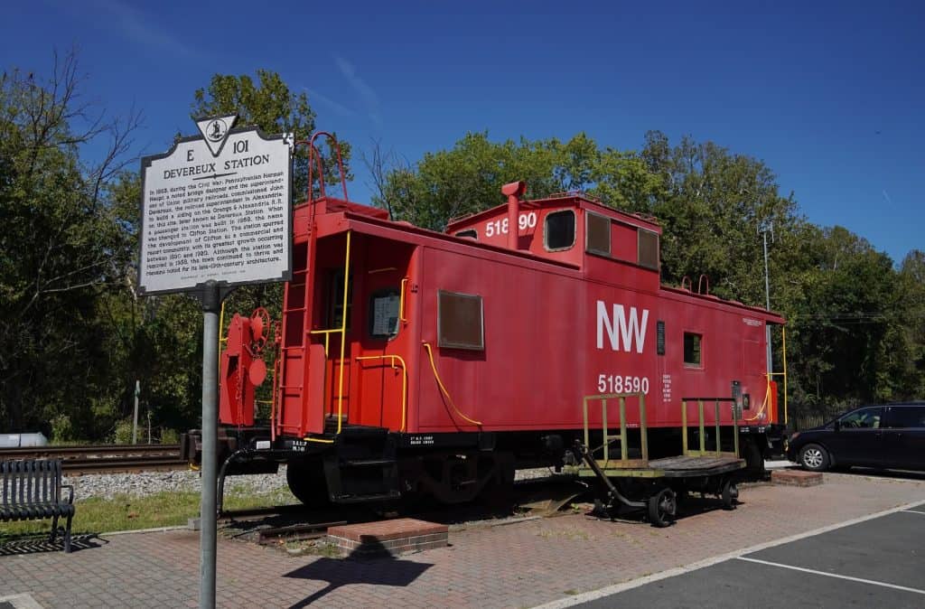 Historic Red Railroad Car