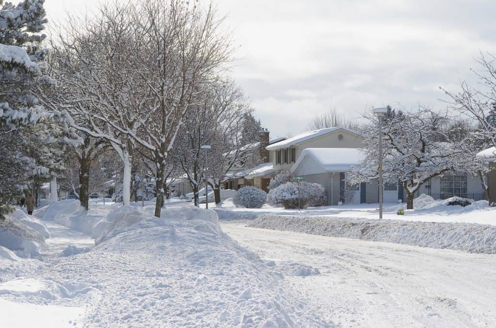 London, Canadá nieve