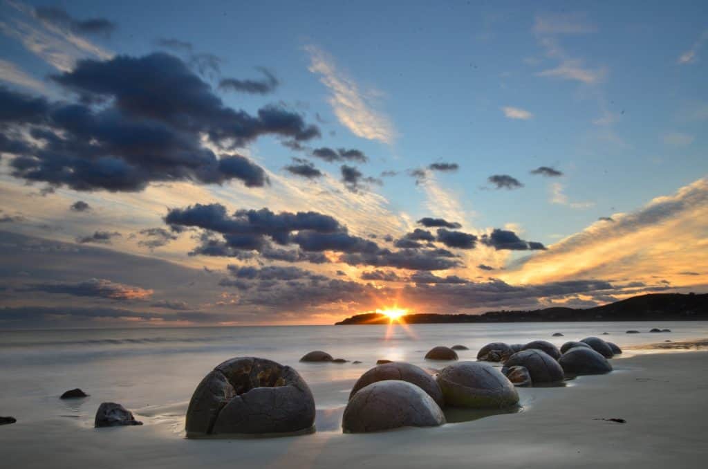 Moeraki Boulders Beach