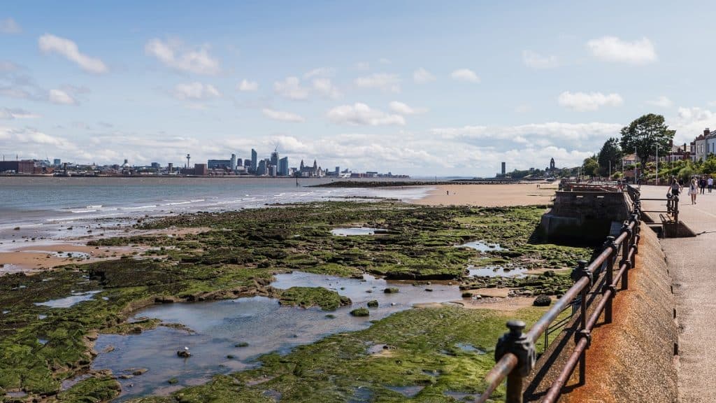 La playa de New Brighton