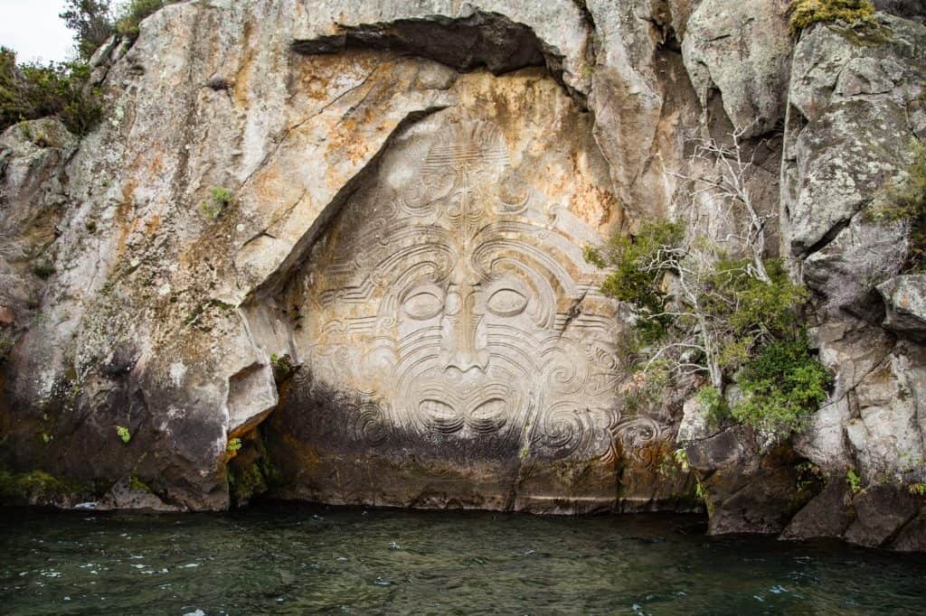 Ngatoroirangi Mine Bay Maori Rock Carvings