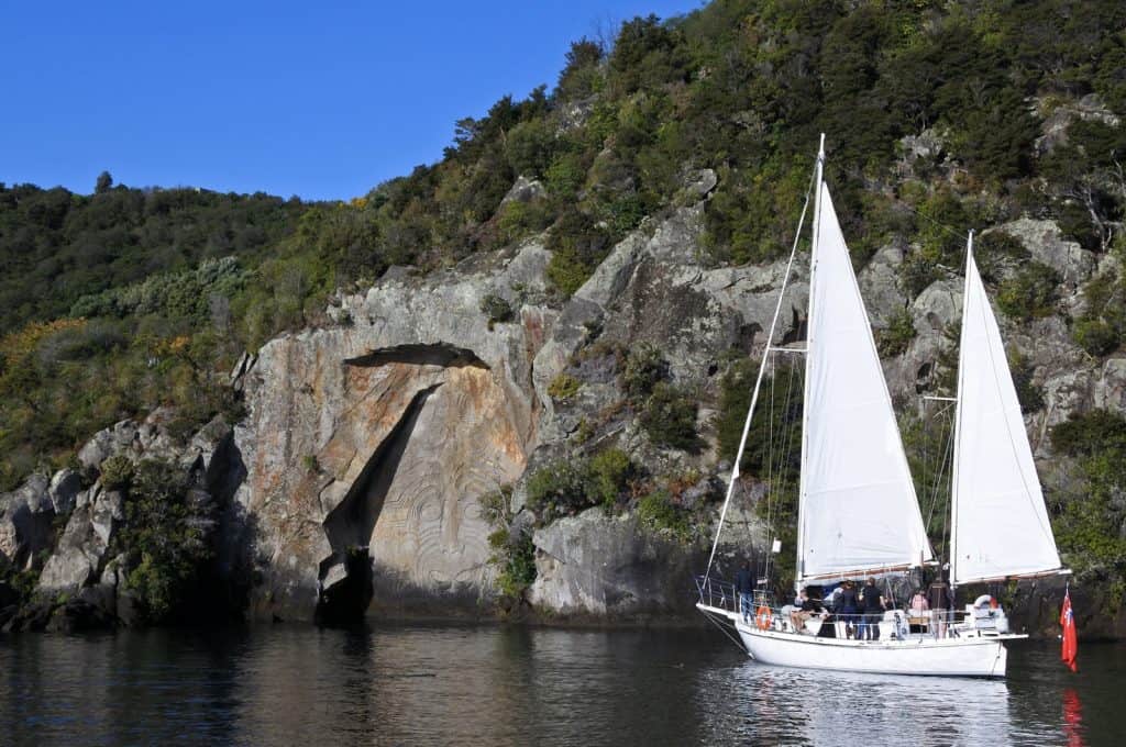Ngatoroirangi Mine Bay Maori Rock Carvings