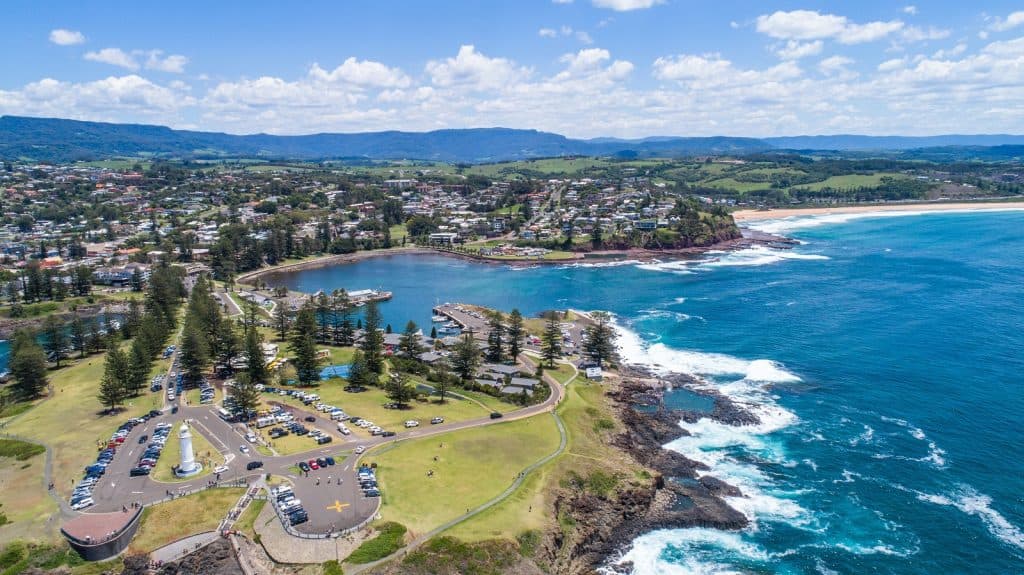 Wollongong vista desde arriba