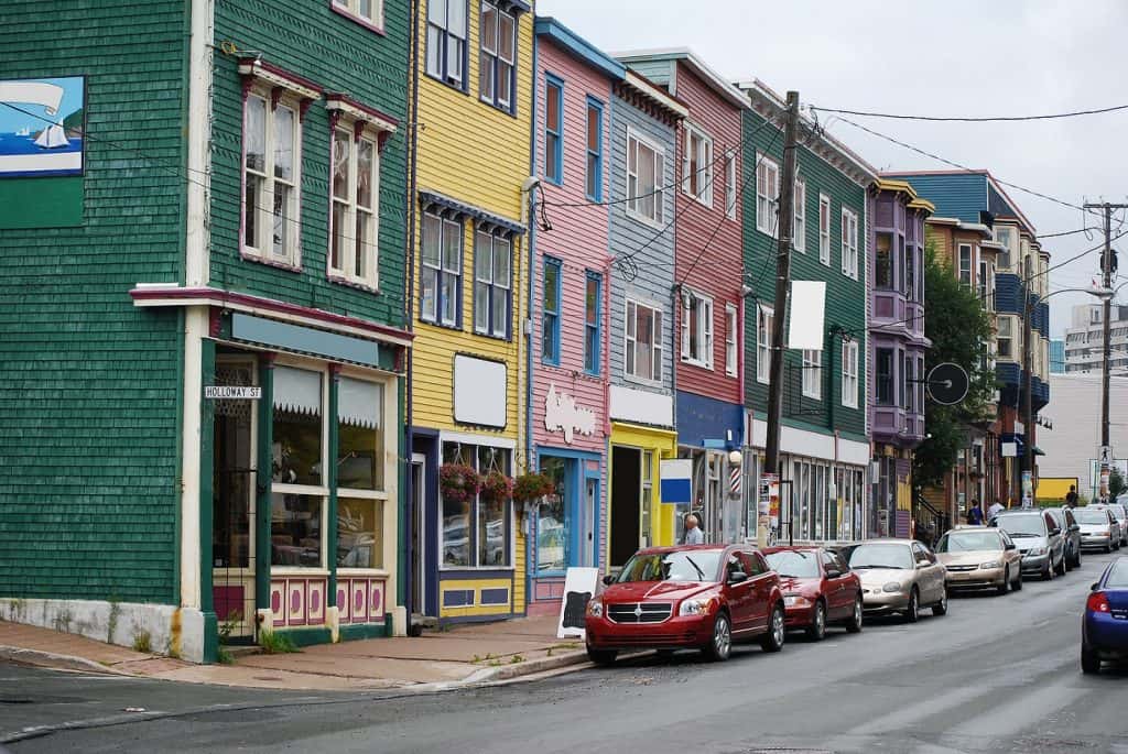 Calle en St. John´s, Canadá