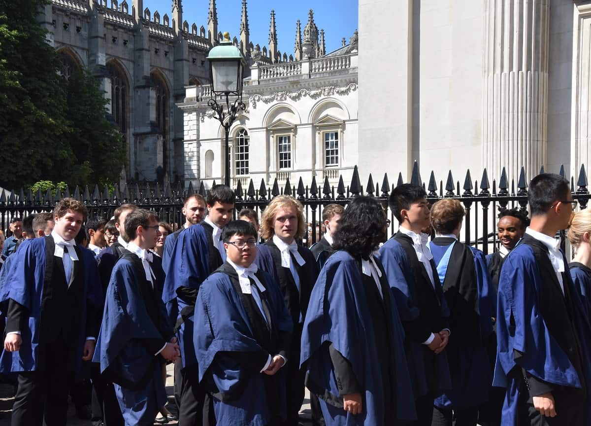 Trinity College students graduating