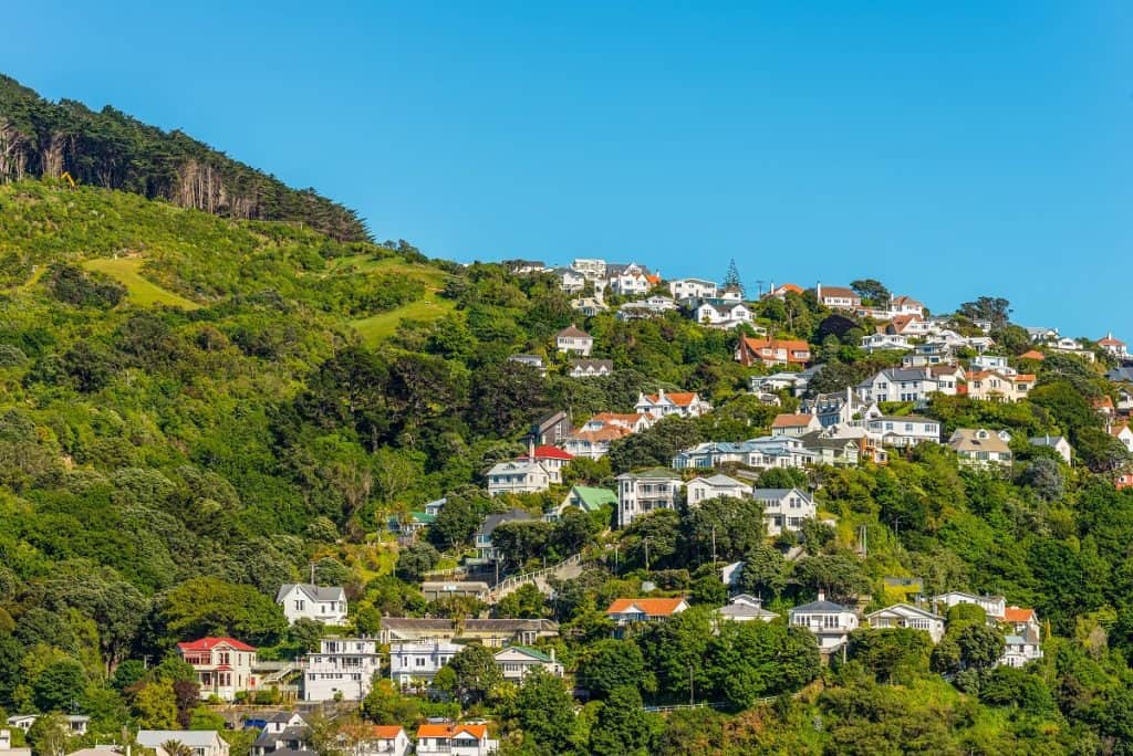 Casa coloridas en Wellington