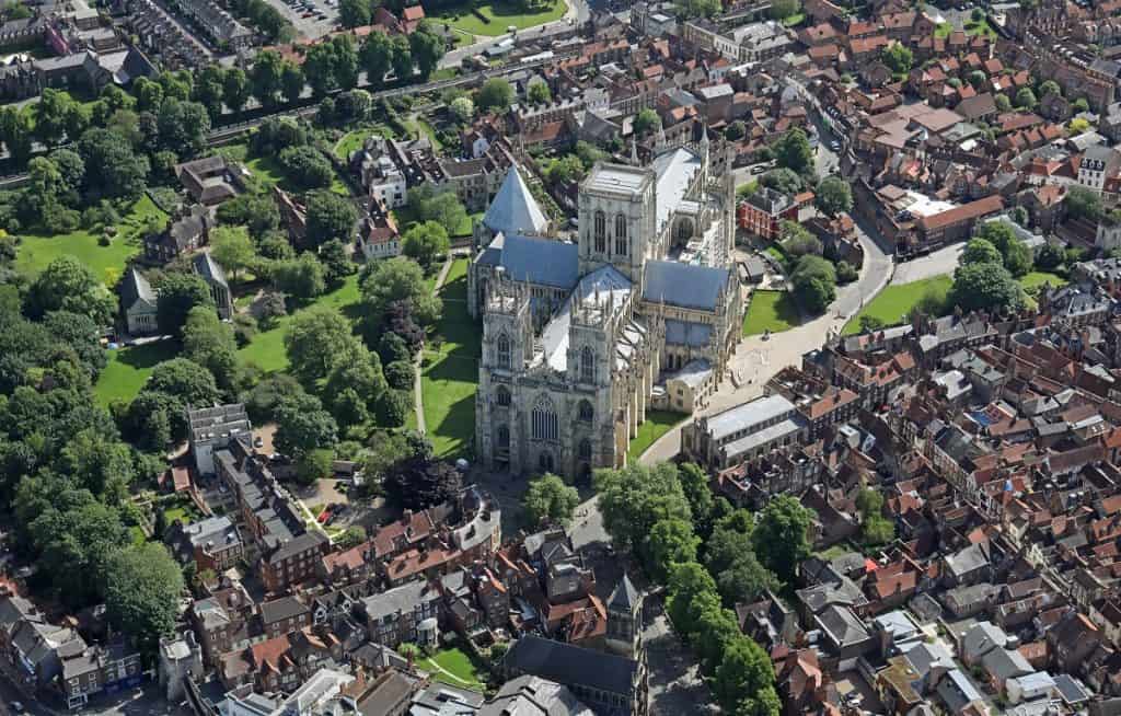 York Minster aereo