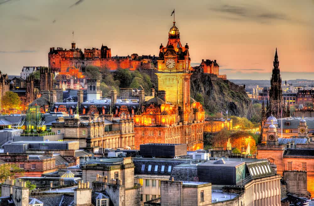 Castillo Edimburgo desde Calton hill