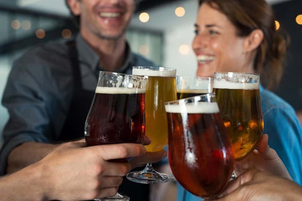 Cerveza, amigos
