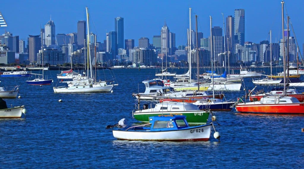 Melbourne desde el mar