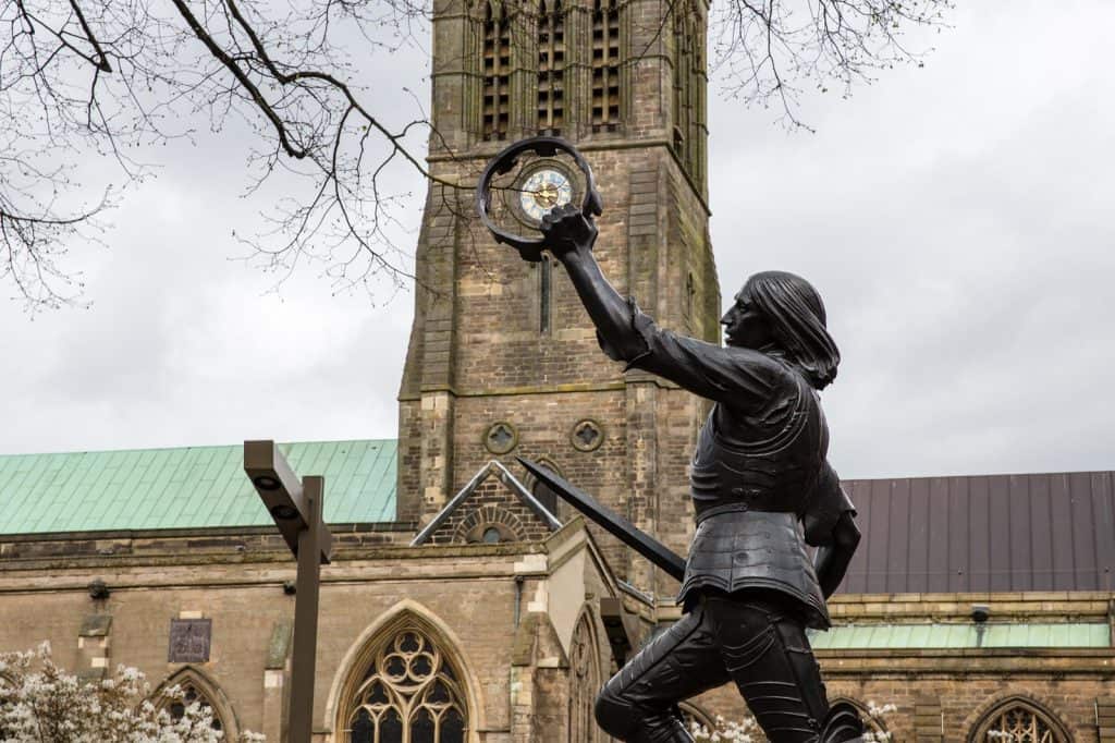 estatua de Ricardo III catedral de leicester